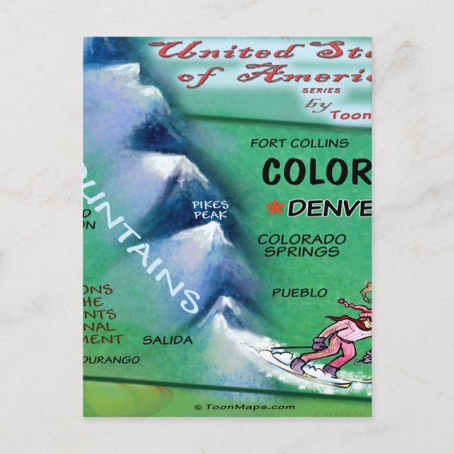 Tarjeta de Estados Unidos Colorado (Anverso)