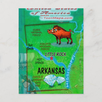 Tarjeta de Estados Unidos de Arkansas