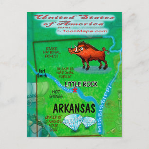 Tarjeta de Estados Unidos de Arkansas