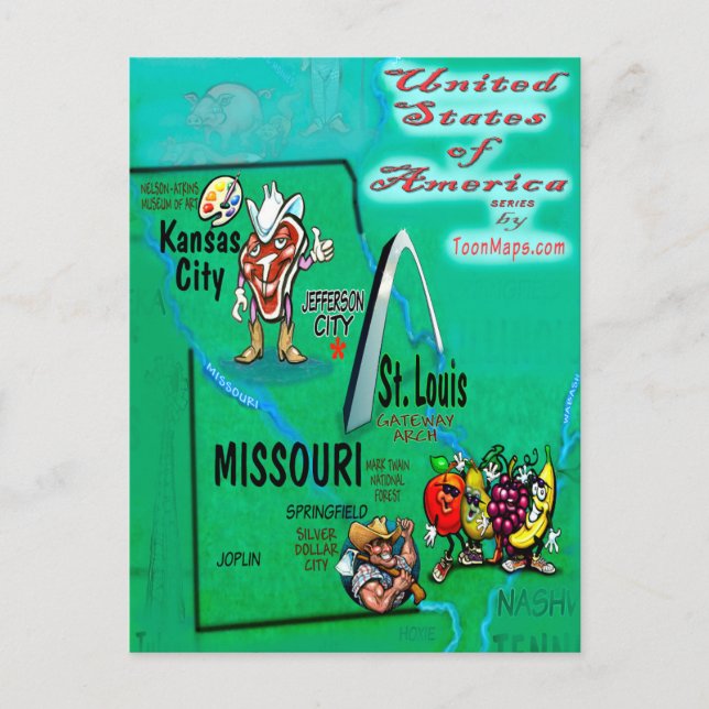Tarjeta de Estados Unidos Missouri (Anverso)