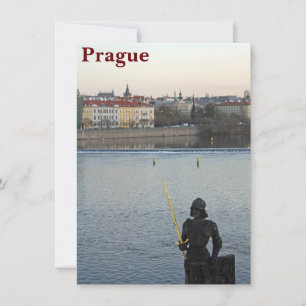 Tarjeta de estatua de Praga
