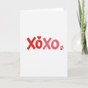 Tarjeta de estilo brillante Sweet Xoxo