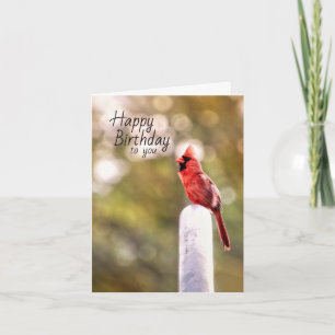Tarjeta de estilo cardinal