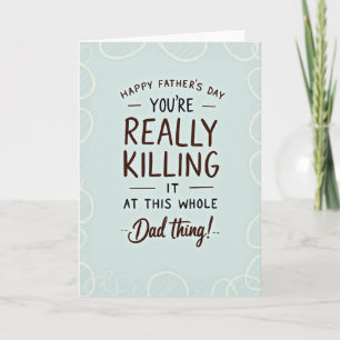Tarjeta de estilo de premio al mejor papá