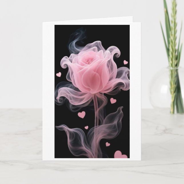 tarjeta de estilo de rosa rosa (Anverso)