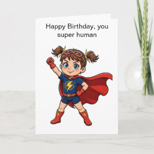 tarjeta de estilo de superhéroe