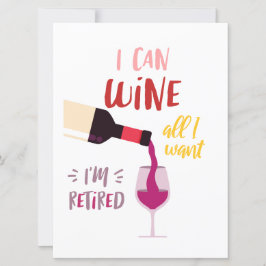 Tarjeta de estilo de vino para amigos