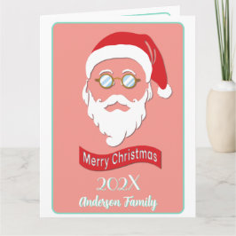 Tarjeta de estilo Santa Hipster