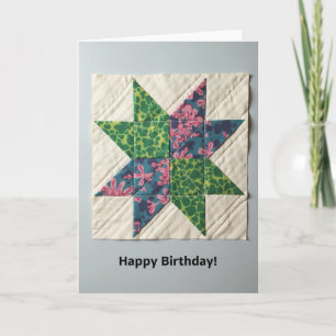 Tarjeta de estrella acolchada dulce