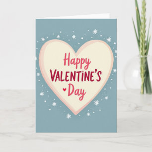 Tarjeta de estrella suave del día de San Valentín 