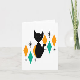 Tarjeta de estrellas de la era atómica del gato ne