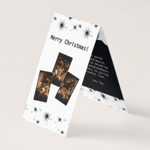 Tarjeta de estrellas para fotógrafos de Navidades
