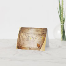 Tarjeta de estrellas y molinos subterráneos