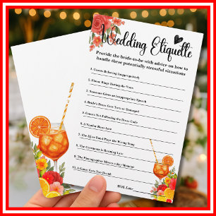 Tarjeta de etiqueta de amor a primera Spritz