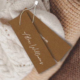 Tarjeta de etiqueta de colchón para logotipo minim