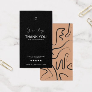 Tarjeta de etiqueta de etiqueta de logotipo empres