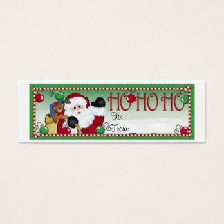 Tarjeta de etiqueta de regalo para Navidades Ho Ho