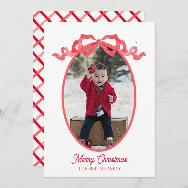 Tarjeta de etiqueta de vacaciones de acuarela con  (Anverso / Reverso)