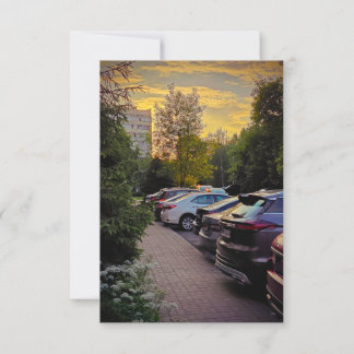 Tarjeta de Evening Path Flat de Sotnichenko – Pers