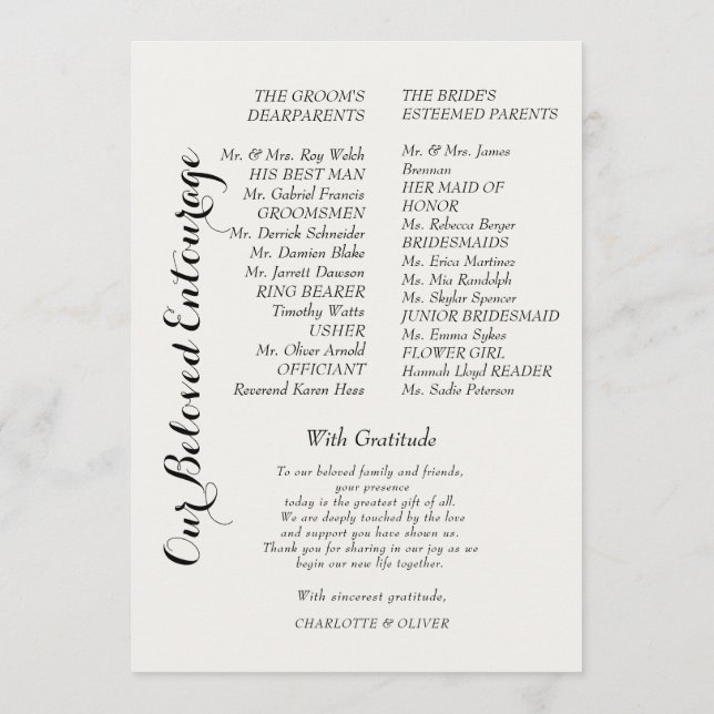 Tarjeta de evento de boda de vegetación botánica d (Reverso)