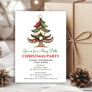 Tarjeta de evento navideño de árbol de Navidad art