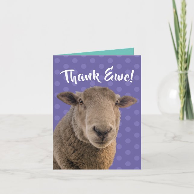 Tarjeta De "Ewe" Con Un Ewe (Anverso)