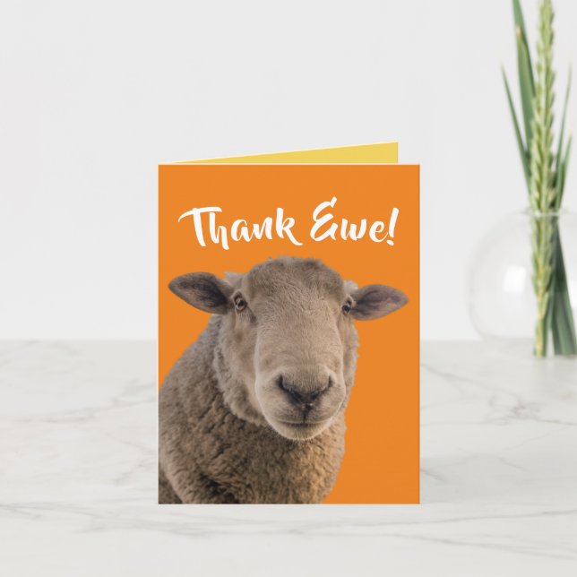 Tarjeta De "Ewe" Con Un Ewe (Anverso)