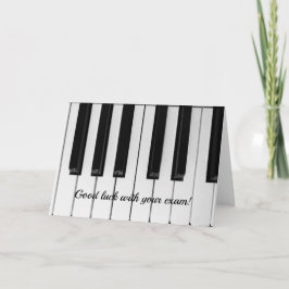 Tarjeta de examen de piano