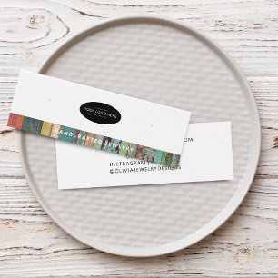 Tarjeta de exhibición de aretes Chic Add Your Logo