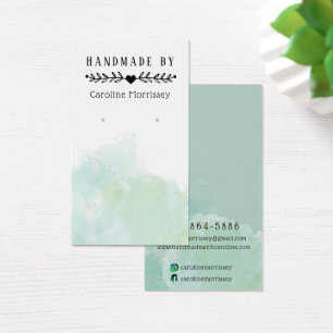 Tarjeta de exhibición de aretes con salpicaduras d