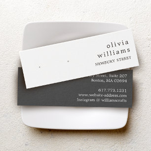 Tarjeta de exhibición de aretes de estudio moderna