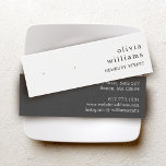 Tarjeta de exhibición de aretes de estudio simple<br><div class="desc">Soporte de exhibición de aretes elegante y moderno con dos puntos impresos "marcadores",  estos no están precortados. Para envíos,  consultas y precios de tarjetas de cartulina,  contacte directamente a Zazzle.</div>
