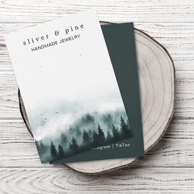 Tarjeta de exhibición de aretes de Montaña Brumosa (Misty Mountain Earring Display Card)