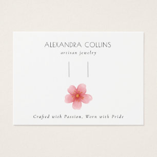 Tarjeta de exhibición de clip para el cabello flor