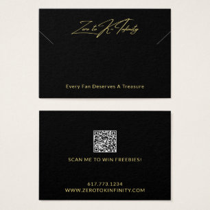 Tarjeta de exhibición de collar de código QR de su