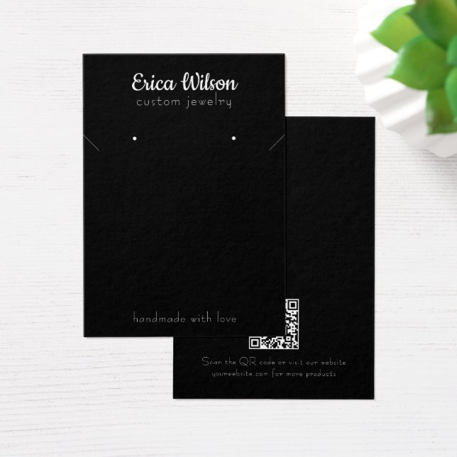 Tarjeta de exhibición de collar y pendientes simpl (Escritorio)