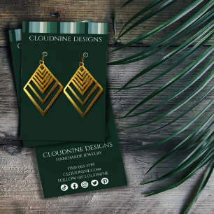 Tarjeta de exhibición de joyas de collar con pendi