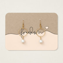 Tarjeta de exhibición de joyas minimalista Liberta