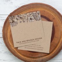 Tarjeta de exhibición de pendientes de flores silv