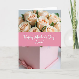 Tarjeta de exhibición de rosa para la mamá más dul