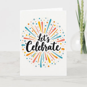 Tarjeta de explosión de confeti de cumpleaños