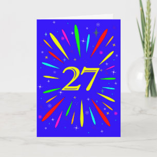 Tarjeta de Explosión de Cumpleaños 27