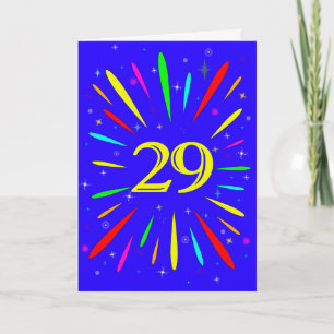 Tarjeta de Explosión de Cumpleaños 29