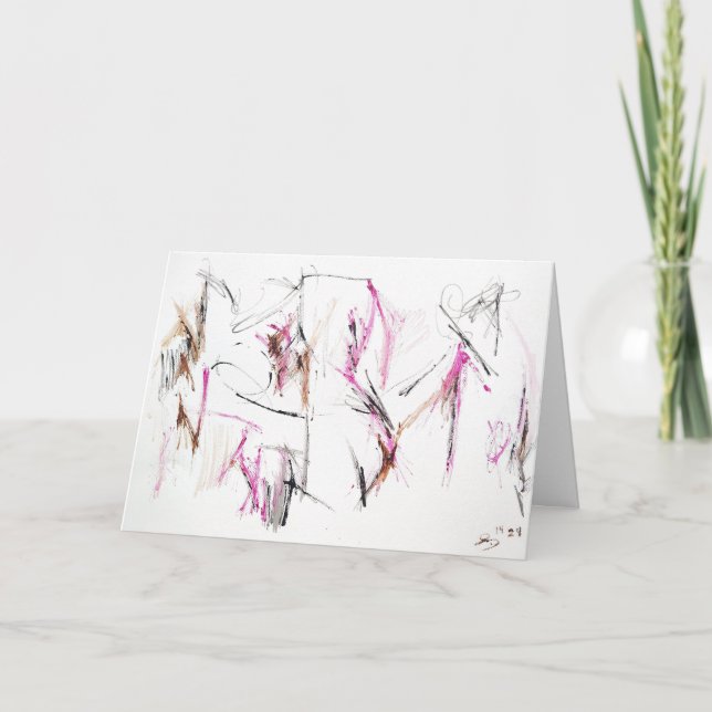 Tarjeta de expresión abstracta "Light of Love" (Anverso)