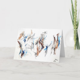 Tarjeta de expresión abstracta "Momentos sentidos"