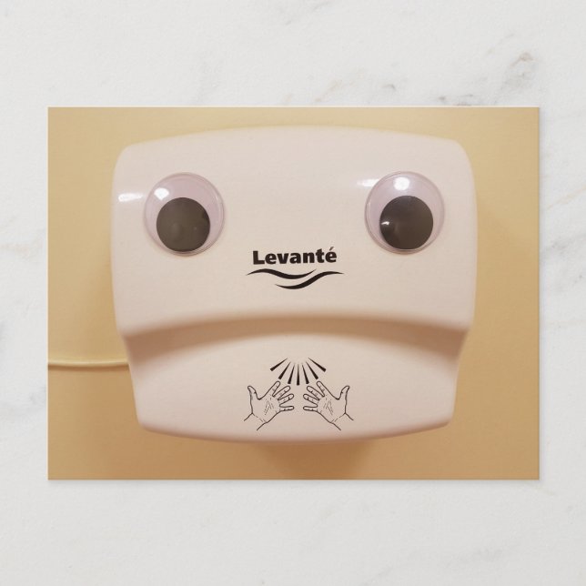 Tarjeta de eyebombing de sentido del humor seco (Anverso)