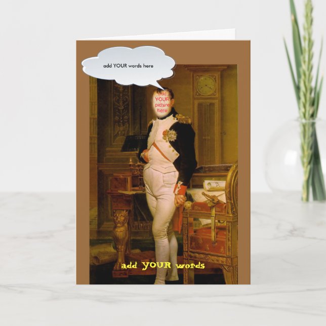 Tarjeta de faceinhole de Napoleon Bonaparte (Anverso)