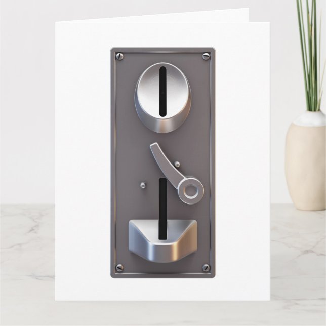 Tarjeta de fachada de ranura de moneda (Anverso)