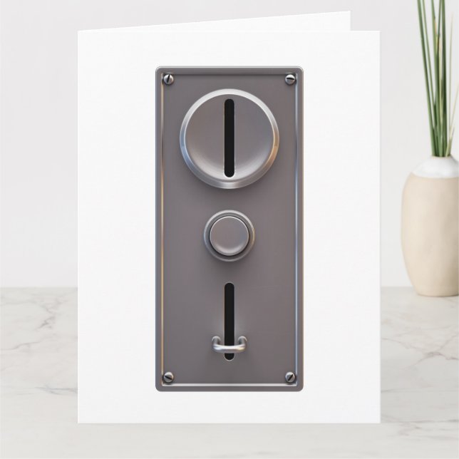 Tarjeta de fachada de ranura de moneda (Anverso)