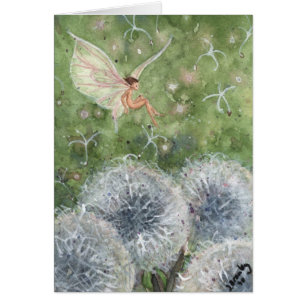 "Tarjeta de Fae del reloj del diente de león "